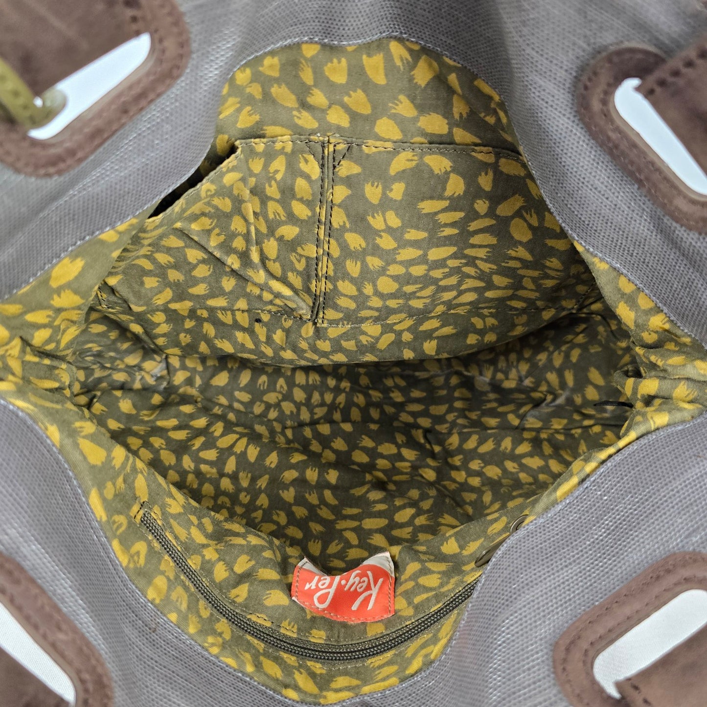 Fossil Purple & Grey Quilted Purse