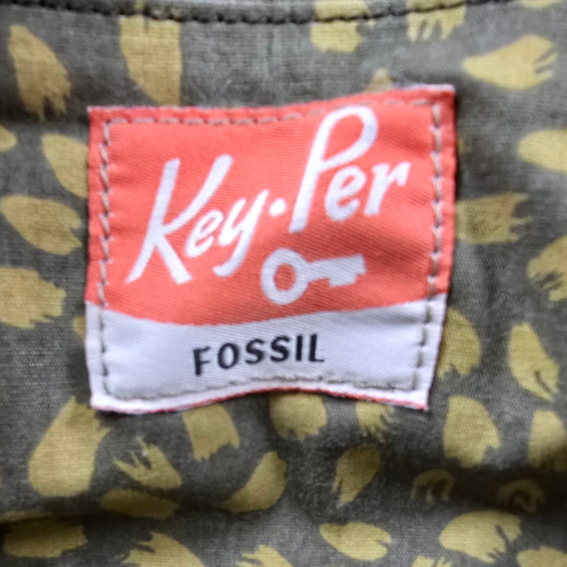 Fossil Purple & Grey Quilted Purse