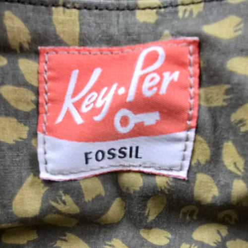 Fossil Purple & Grey Quilted Purse