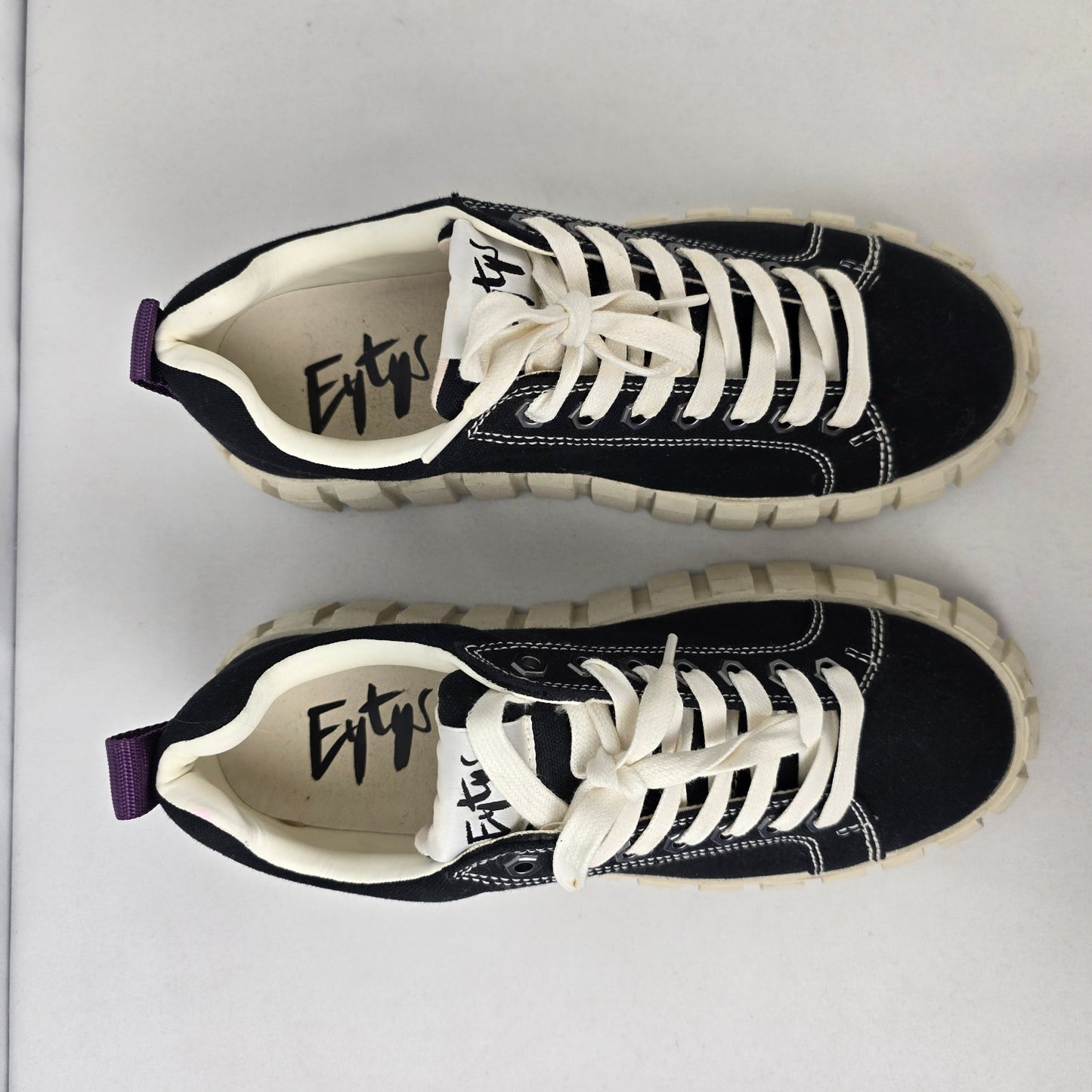 EYTYS  Odessa Black & Purple Lace Up Sneakers Size 10.5
