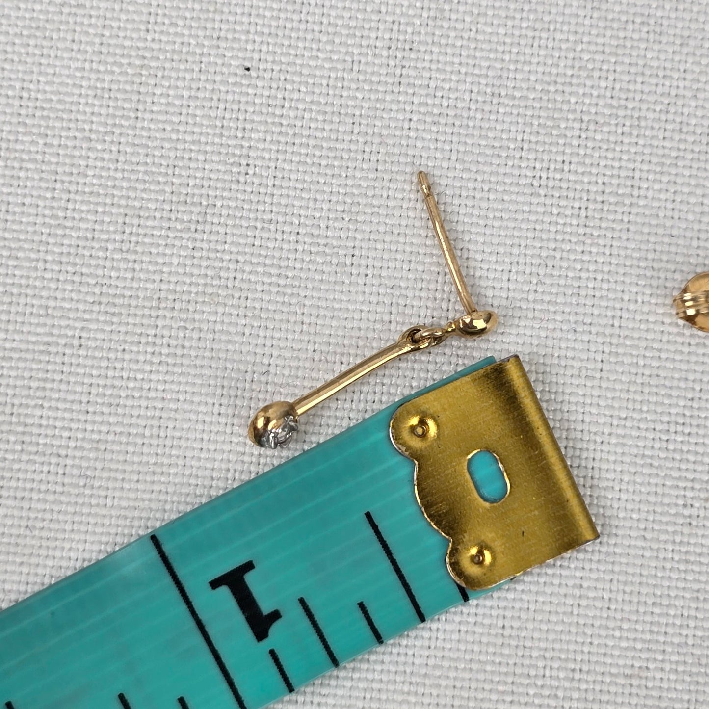 10K Gold Delicate Drop Earrings