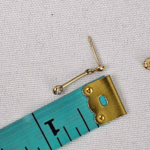 10K Gold Delicate Drop Earrings