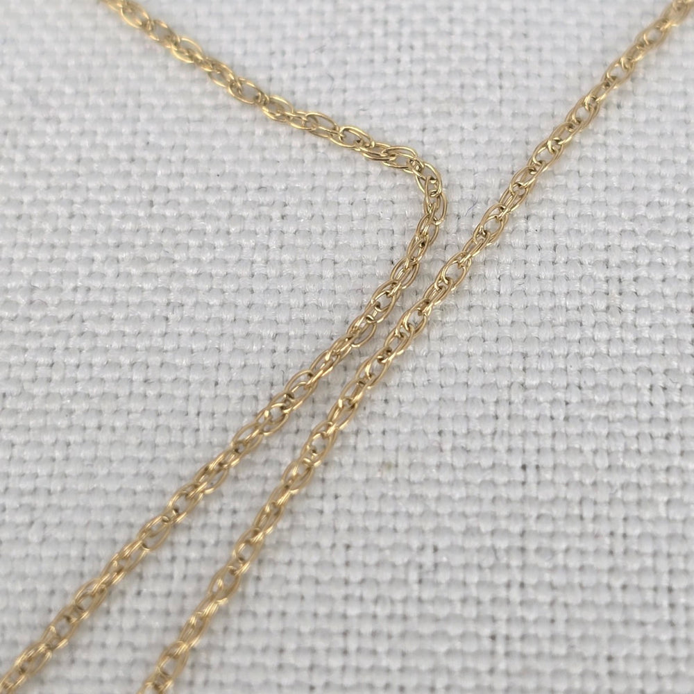 10k Gold Flower Best Friend Pendant Chain Necklace