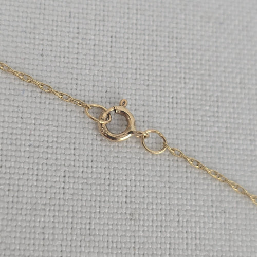 10k Gold Flower Best Friend Pendant Chain Necklace