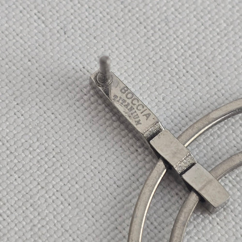 Boccia Titanium Silver Tone Hoop Earrings