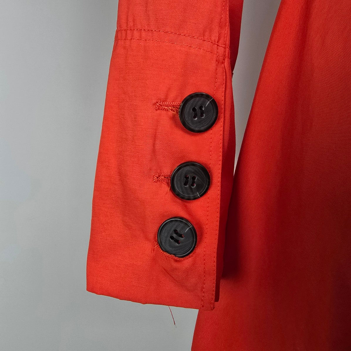 BCBG Orange Fit & Flare Double Breasted Trench Coat Size 1X