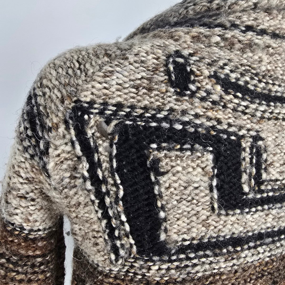 Wilfred Free Cowichan Wool Alpaca Chunky Knit Zip Cardigan Sweater Size XXS