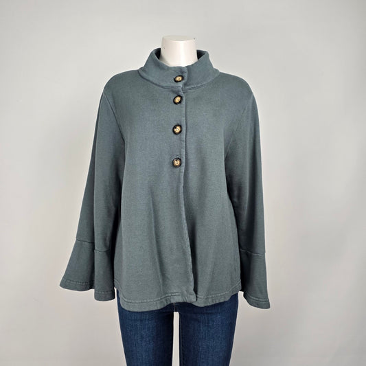 Bryn Walker Grey Flare Sleeve Jacket Size S/M