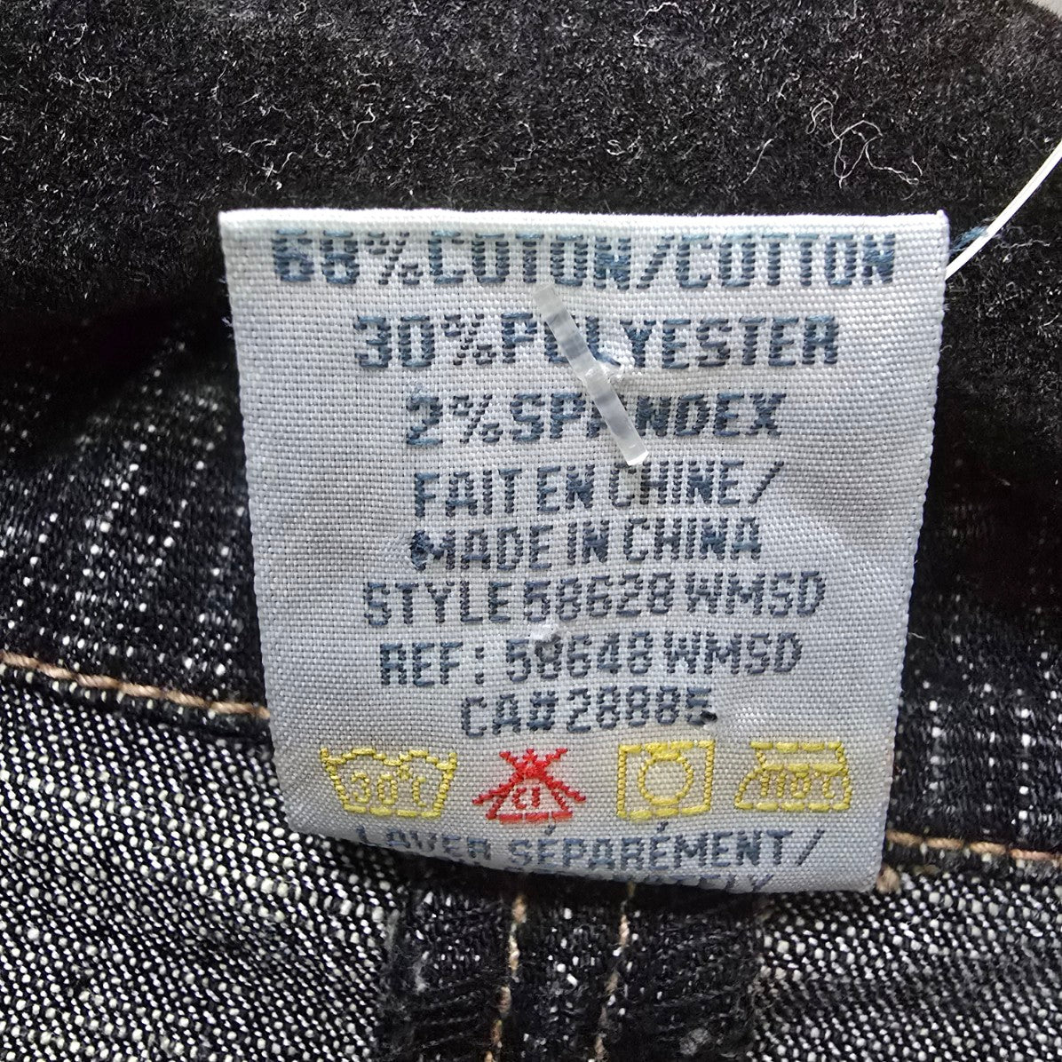 Vintage 725 Dark Denim Button Up Long Jacket Size 2XL