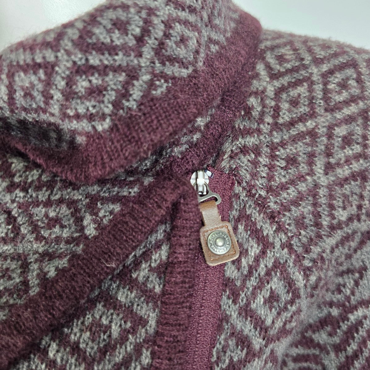 Royal Robbin Purple Wrap Knit Cardigan Size L