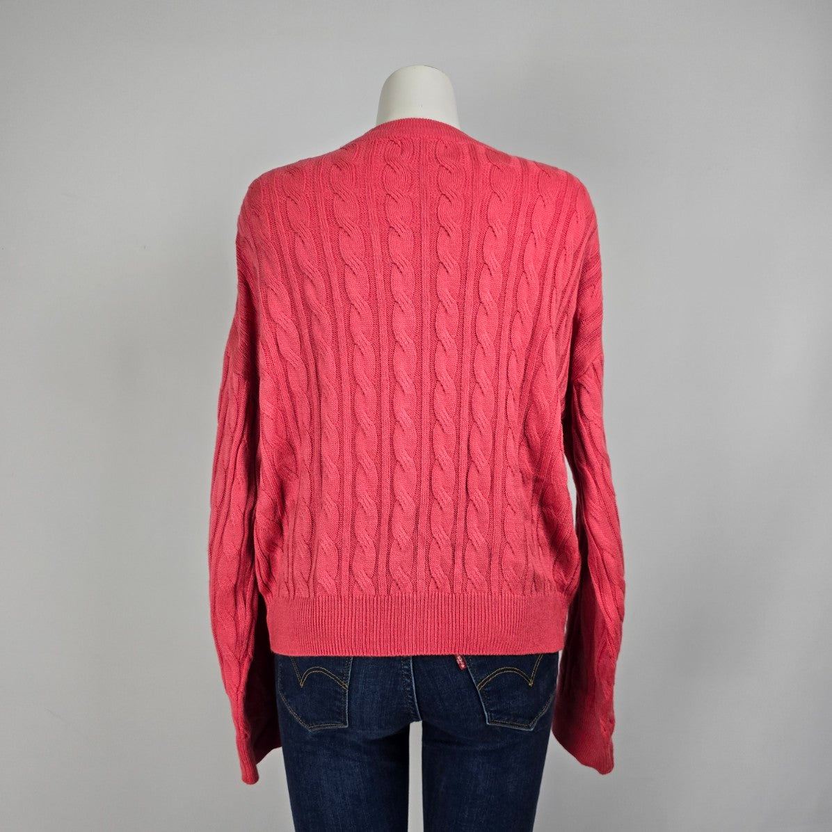 Myra Bag Pink Floral Knit Cardigan Size XL