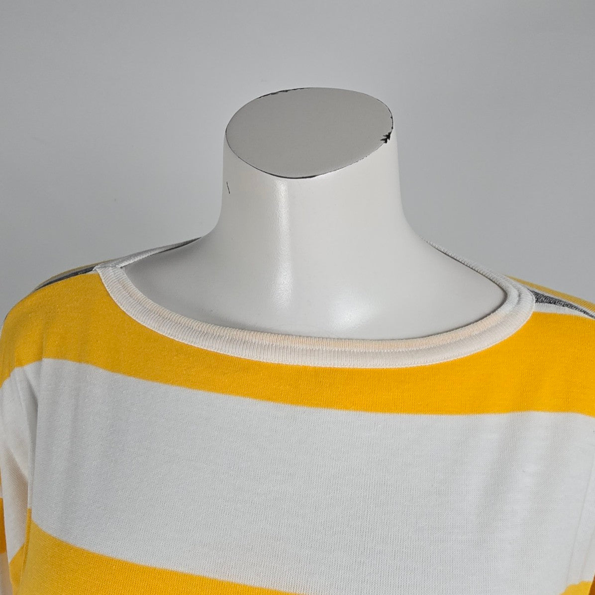 Vintage Sears Yellow Striped Top Size L