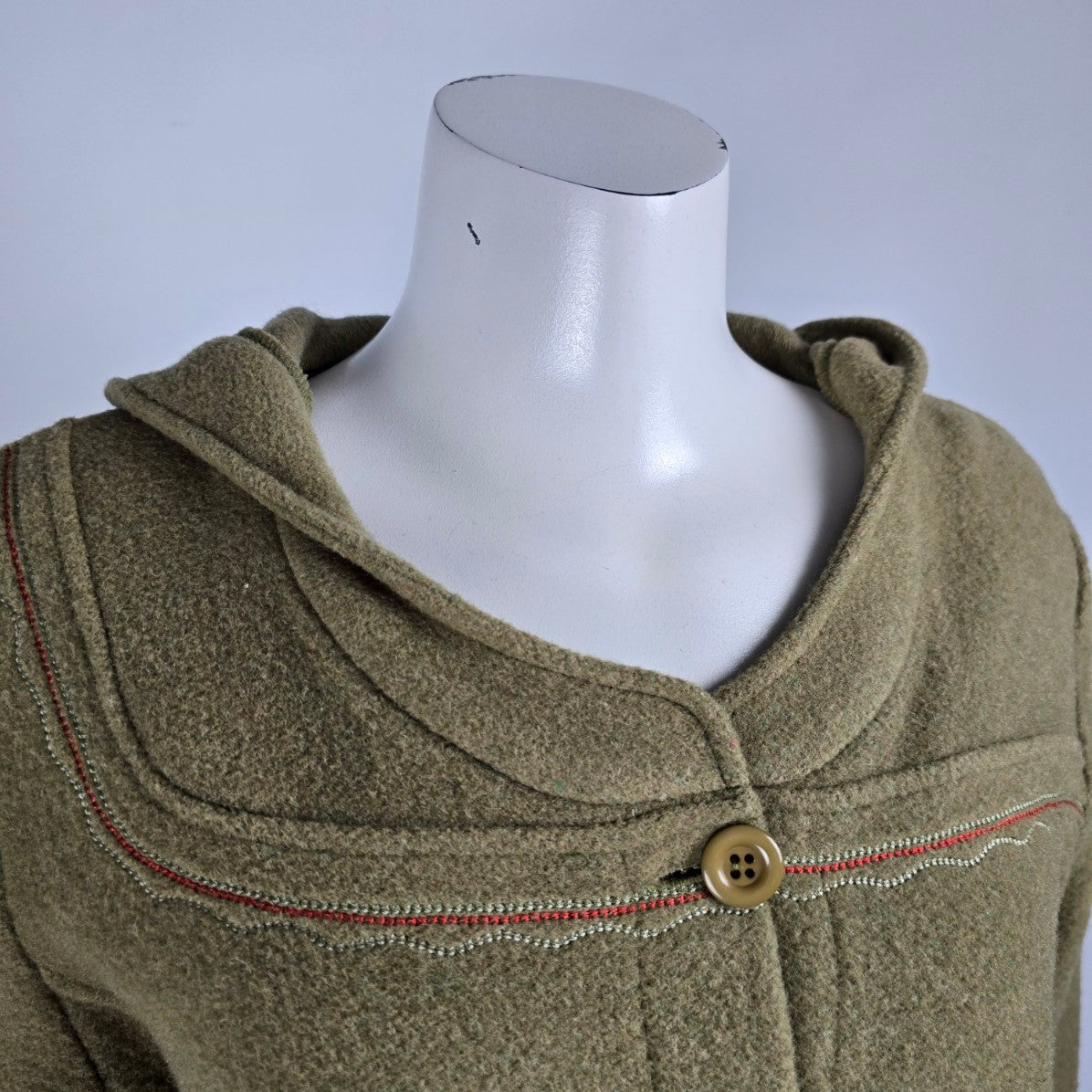 Finlha Sport Wool Button Up Jacket Size M