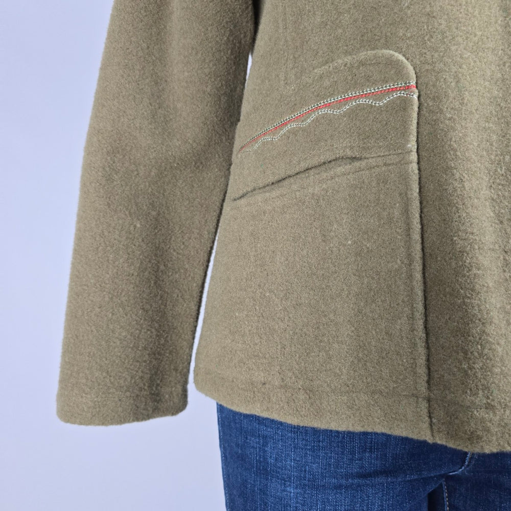 Finlha Sport Wool Button Up Jacket Size M