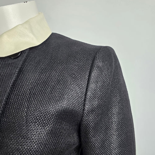 Vintage Ralph Lauren Black Linen & Wool Purple Label Blazer Size 4