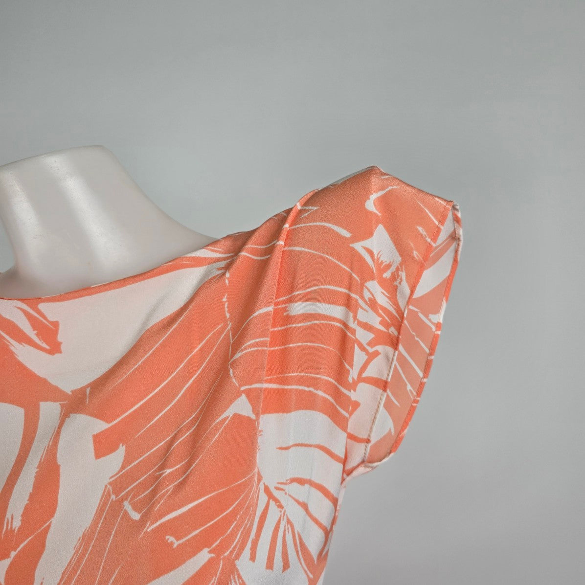 Vintage Peach Midi Length Rushed Dress Size XS