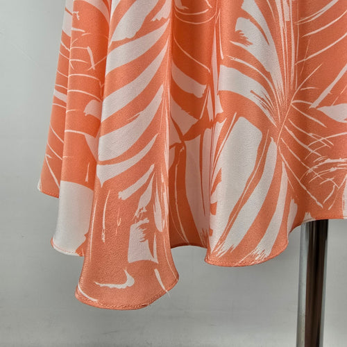 Vintage Peach Midi Length Rushed Dress Size XS