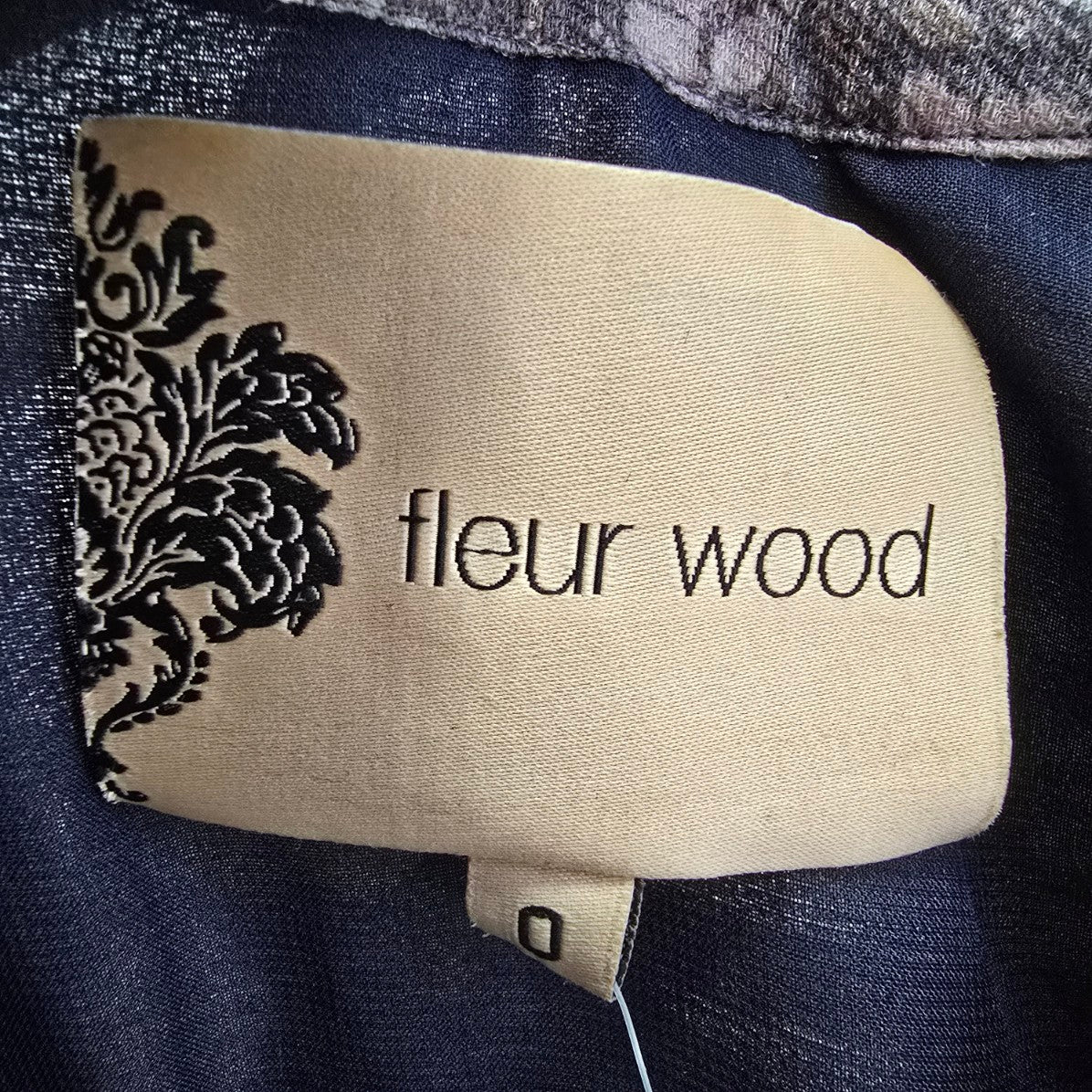 Fleur Wood Purple Sil Ruffle Mini Dress Size 0