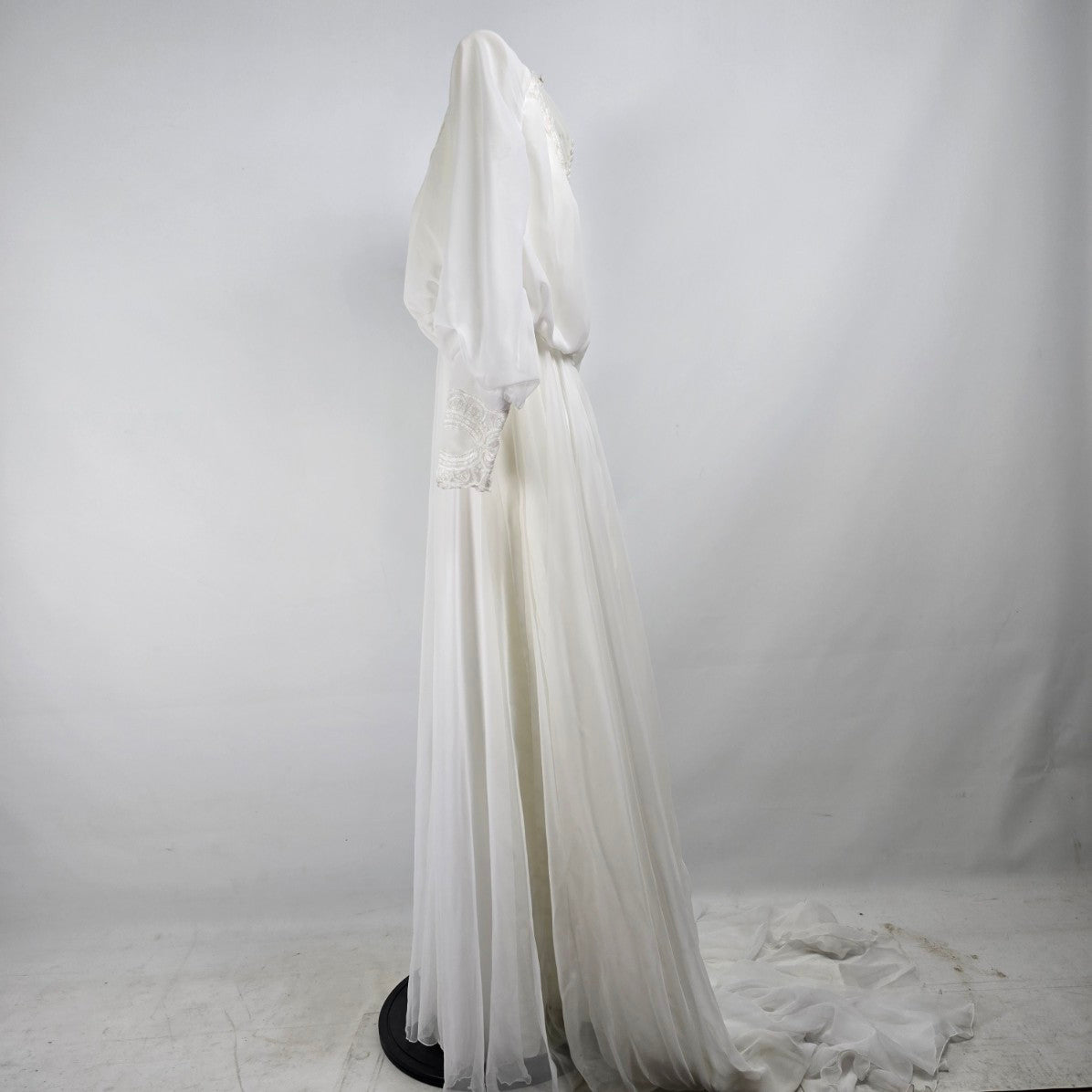 Vintage Union Label White Wedding Dress Size XS