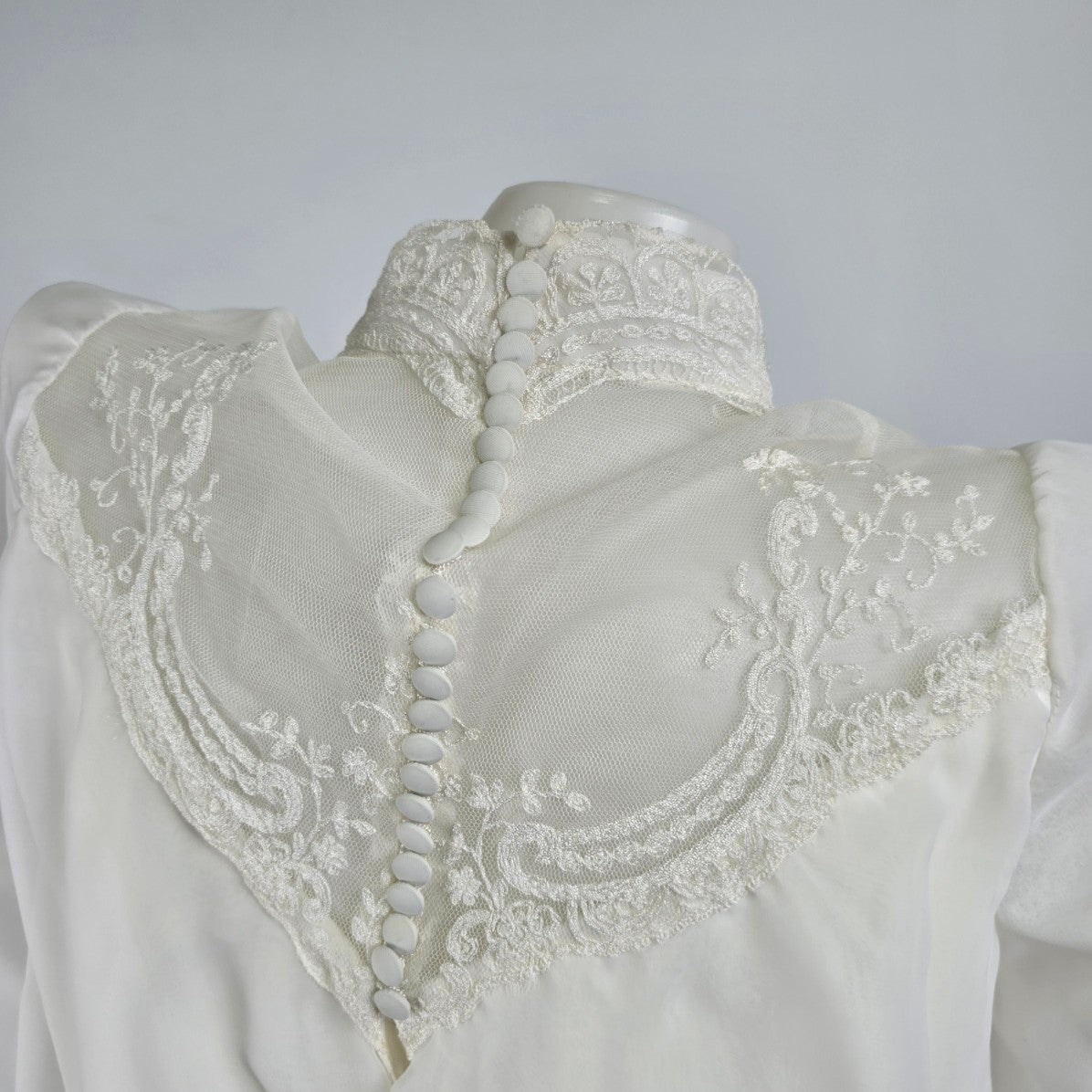 Vintage Union Label White Wedding Dress Size XS