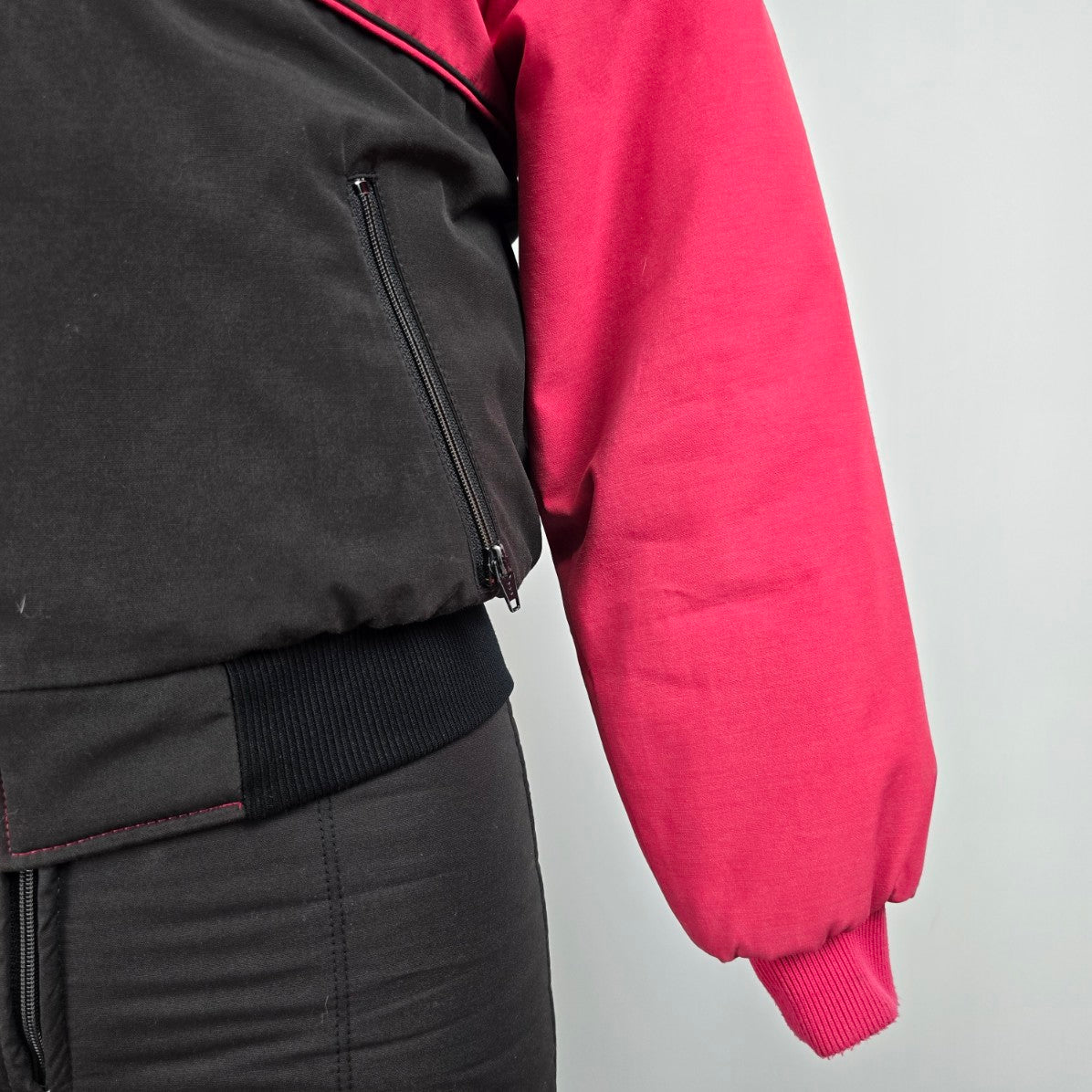 Vintage May West Pink & Black 2 Piece Snow Set Size 10