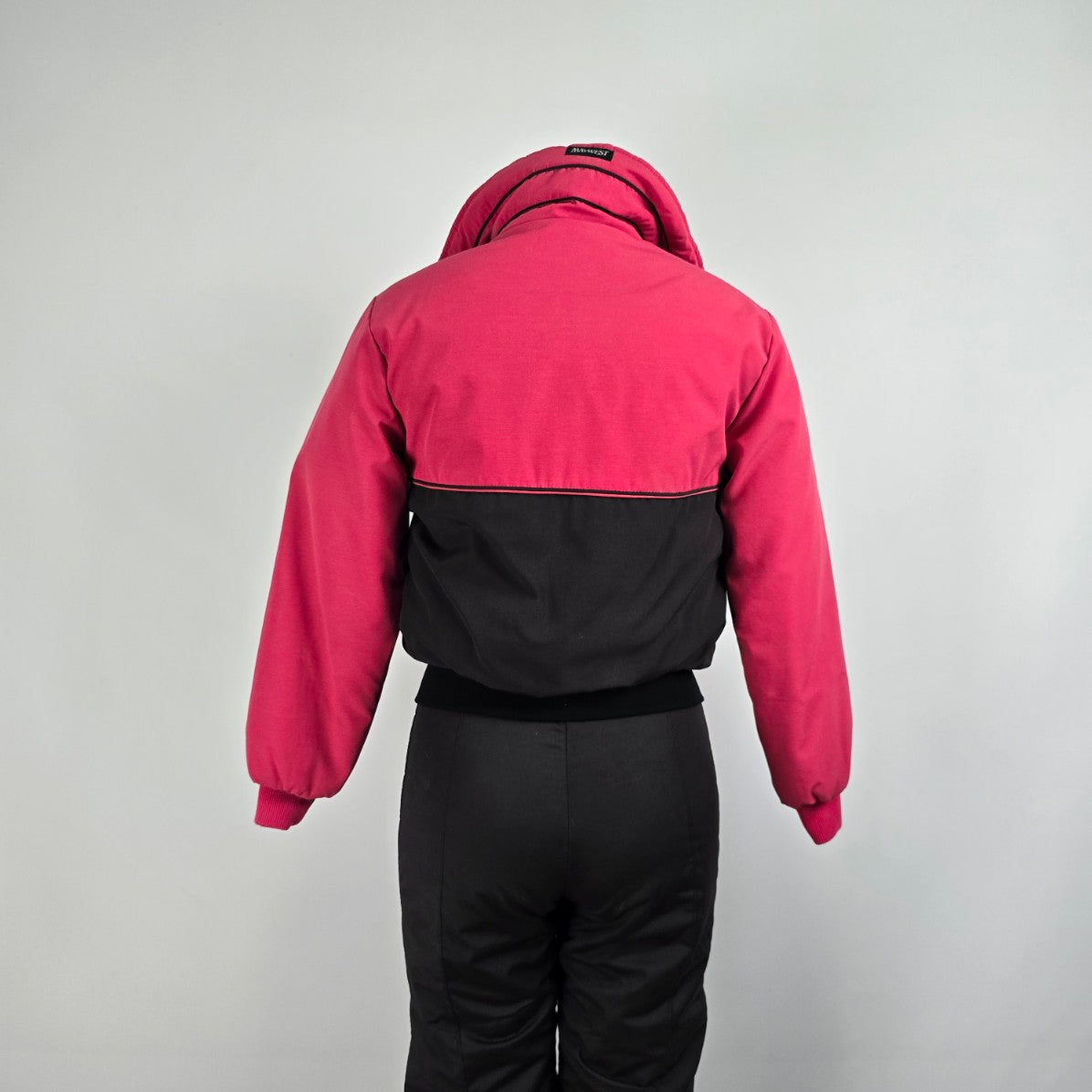 Vintage May West Pink & Black 2 Piece Snow Set Size 10