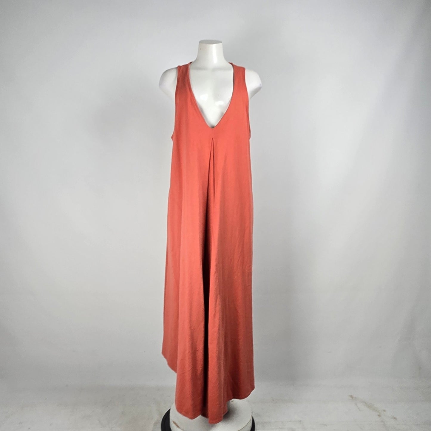 Free People Beach Luisa Orange Cotton Maxi Dress Size L