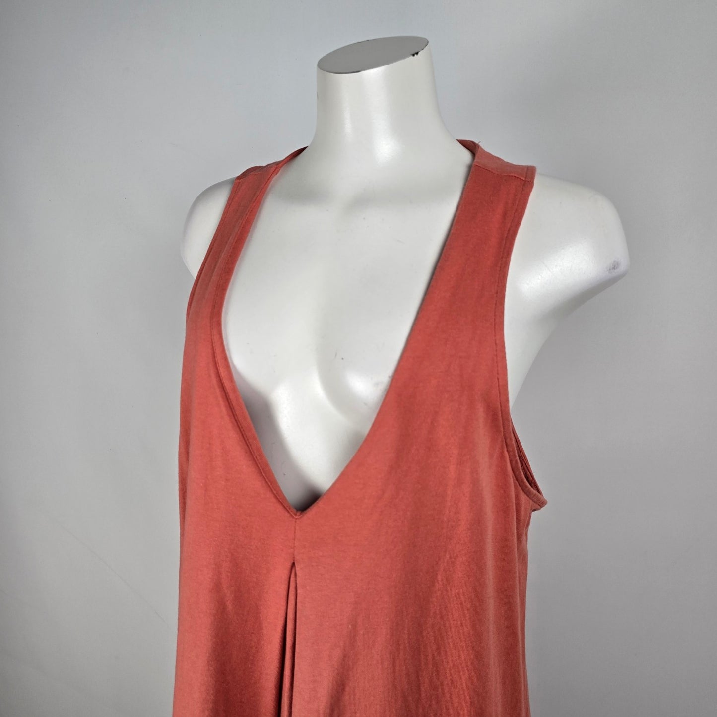 Free People Beach Luisa Orange Cotton Maxi Dress Size L