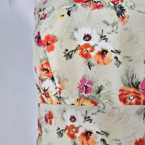Vintage Quintieri Pink Floral Maxi Dress Size 6