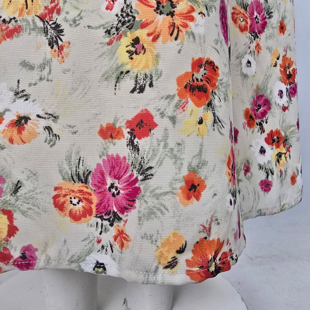 Vintage Quintieri Pink Floral Maxi Dress Size 6
