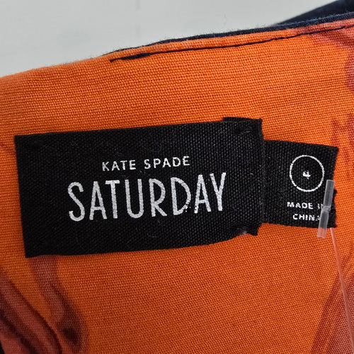 Kate Spade Saturday Cotton Fall Colors Mini Dress Size 4