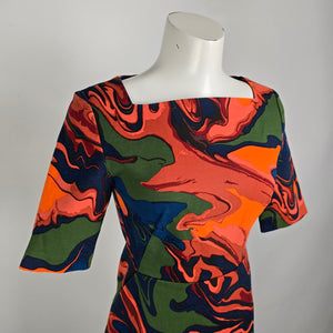 Kate Spade Saturday Cotton Fall Colors Mini Dress Size 4