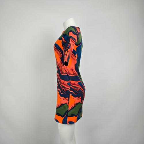 Kate Spade Saturday Cotton Fall Colors Mini Dress Size 4