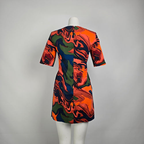 Kate Spade Saturday Cotton Fall Colors Mini Dress Size 4