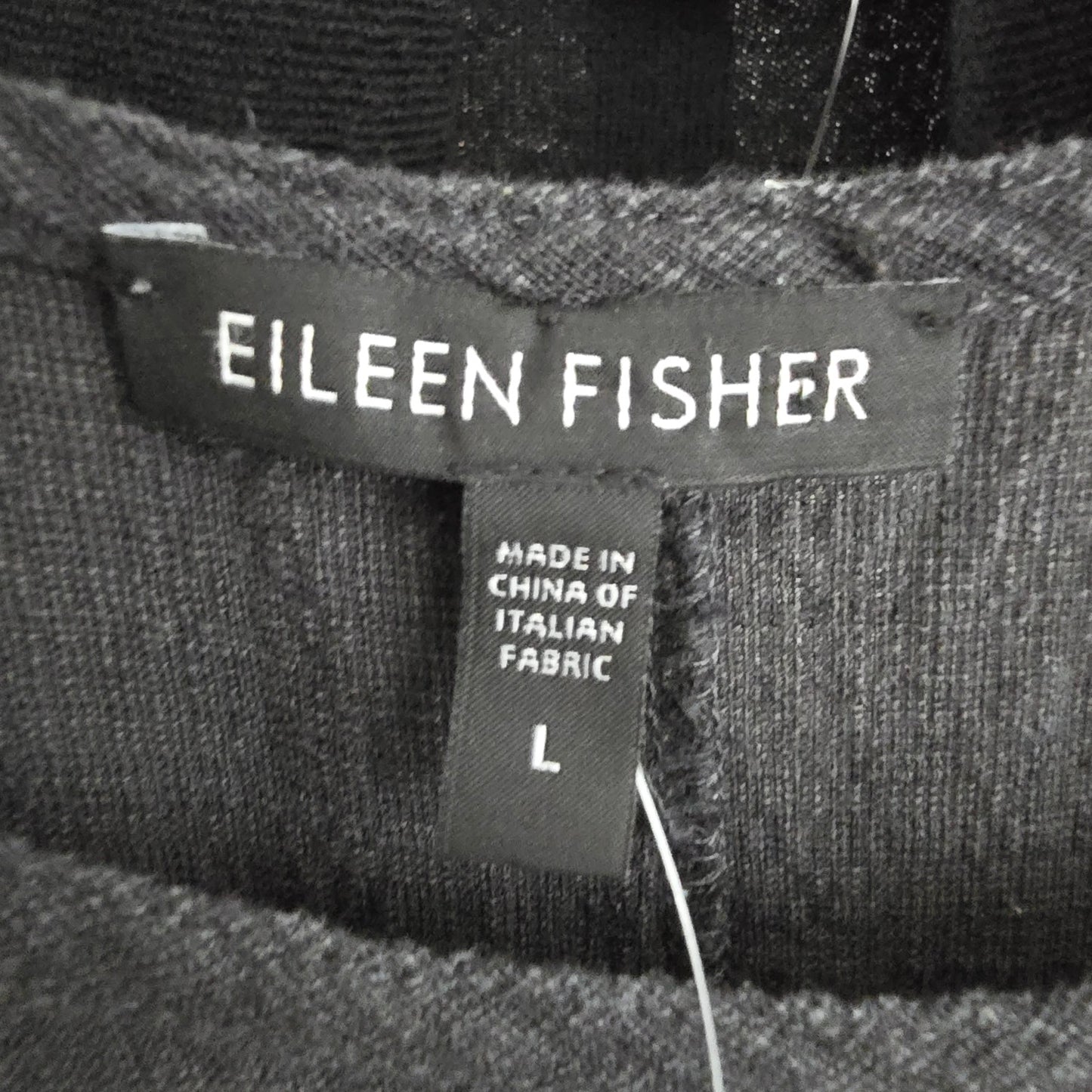 Eileen Fisher Grey Linen Sleeveless Tunic Top Size L