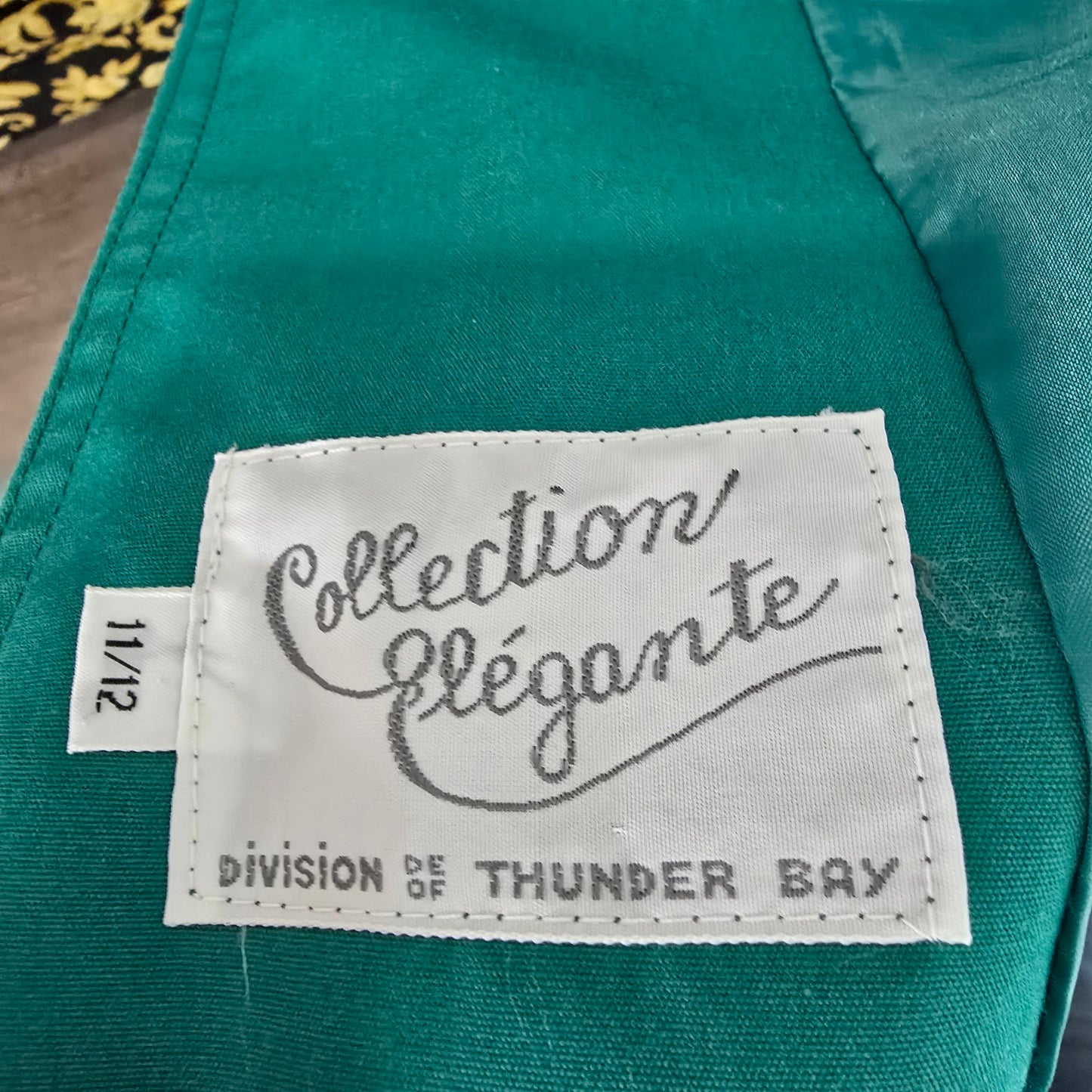 Vintage Collection Elegante Green Trench Coat Size 11/12