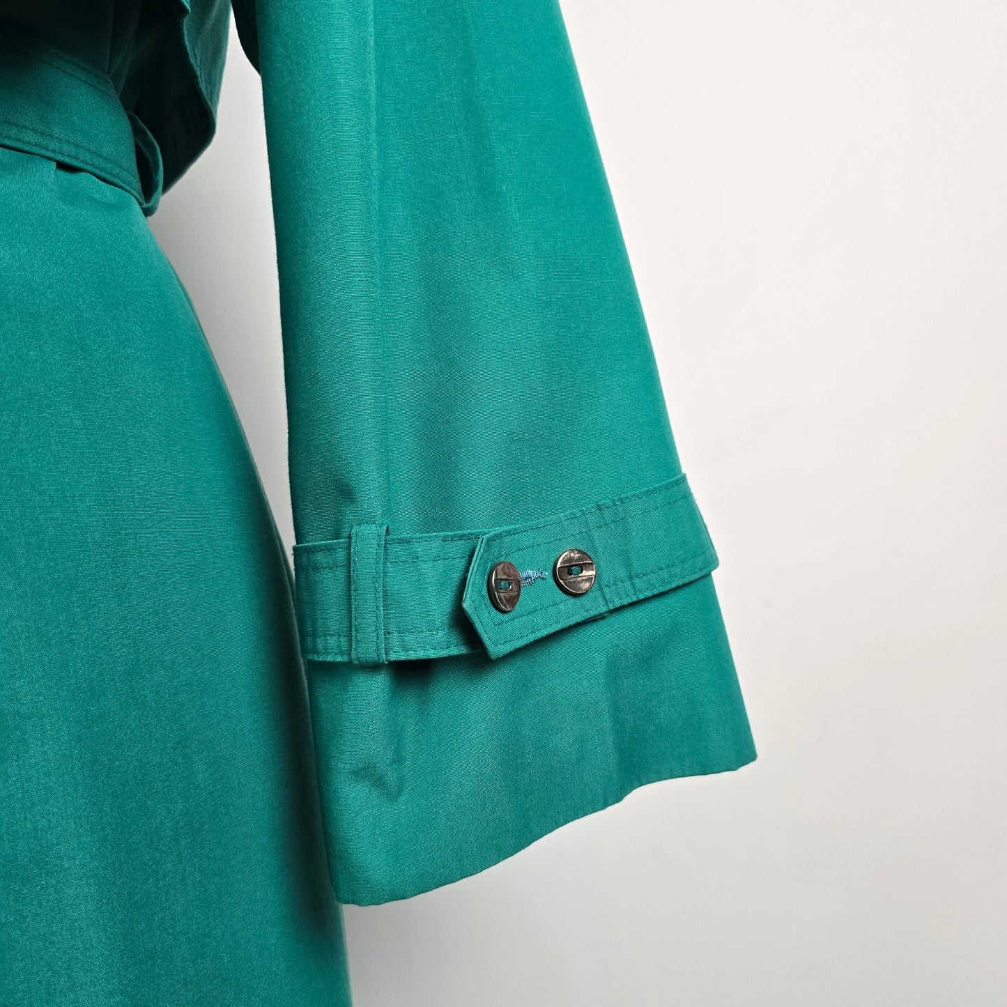 Vintage Collection Elegante Green Trench Coat Size 11/12