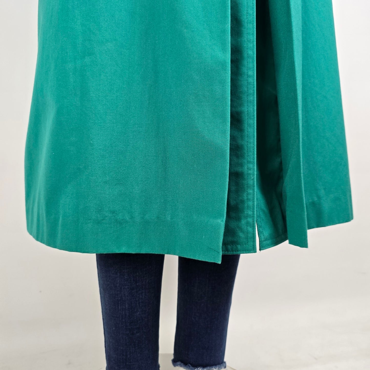 Vintage Collection Elegante Green Trench Coat Size 11/12