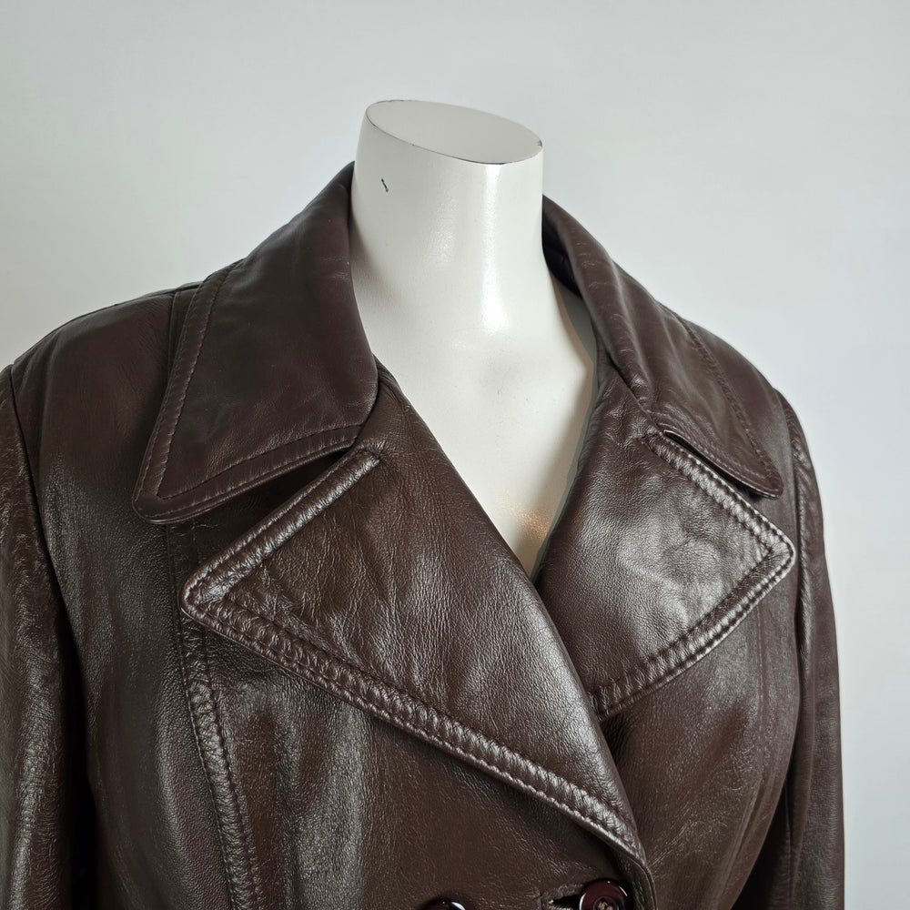 Vintage Sears  Brown Leather Jacket Size M/L