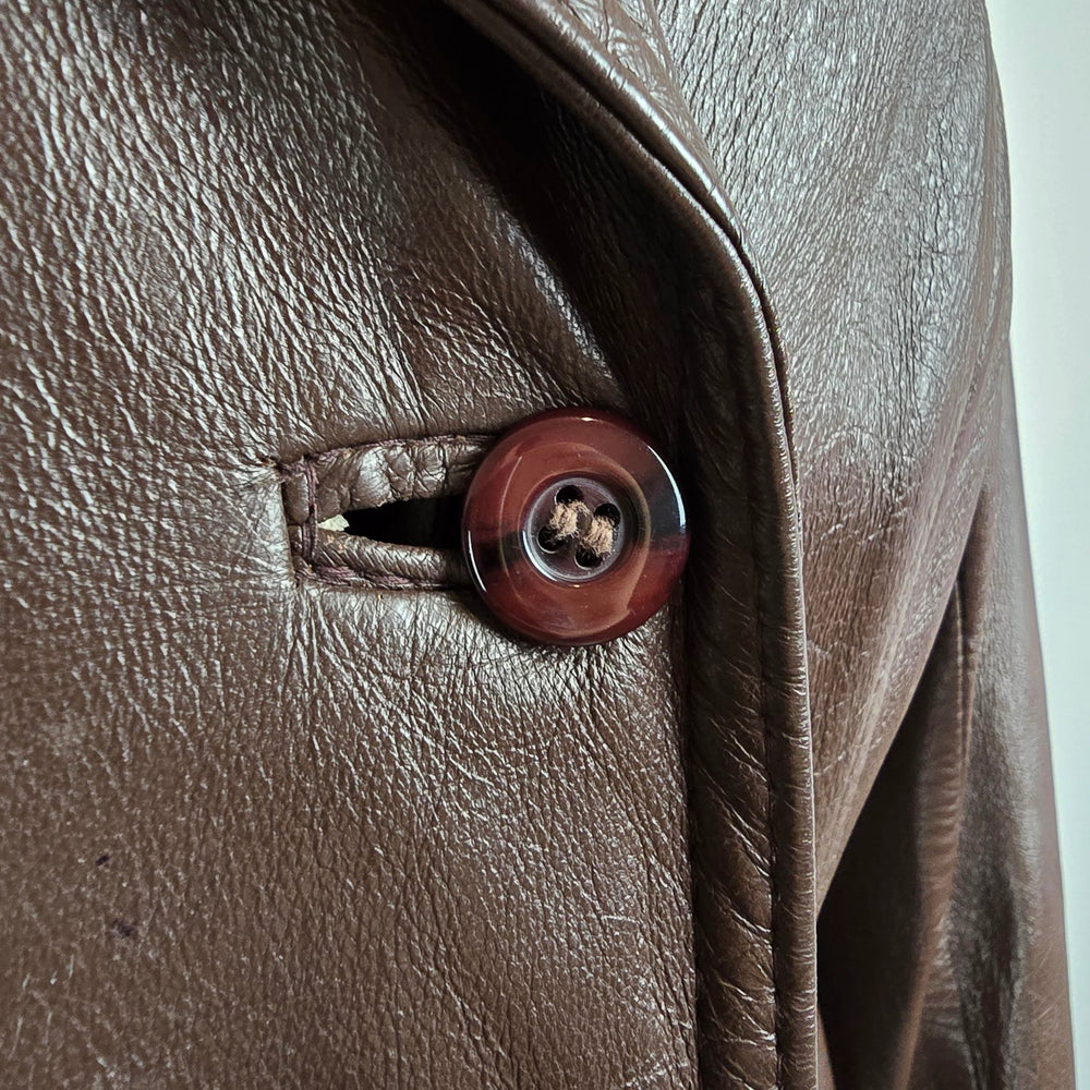 Vintage Sears  Brown Leather Jacket Size M/L