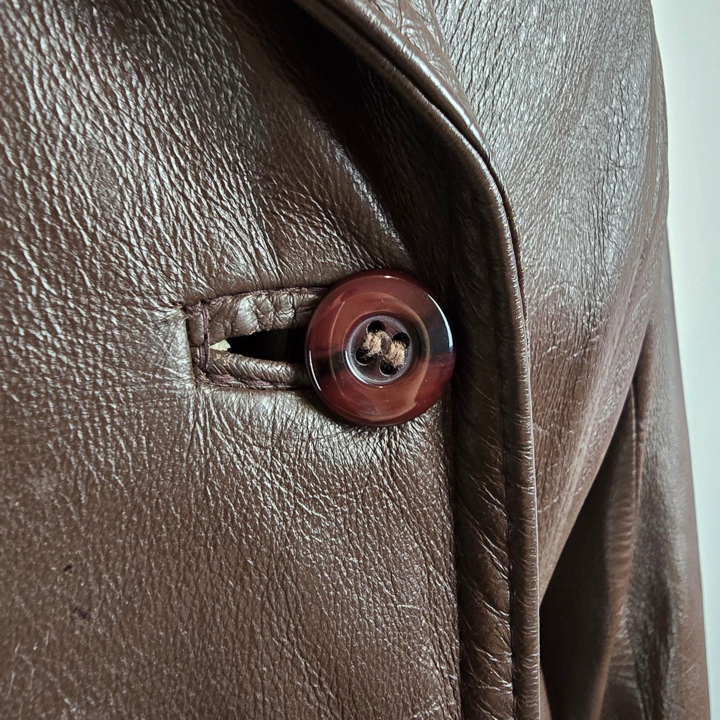 Vintage Sears  Brown Leather Jacket Size M/L