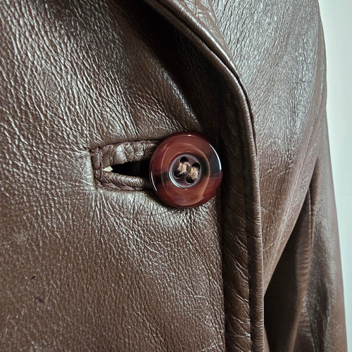 Vintage Sears  Brown Leather Jacket Size M/L