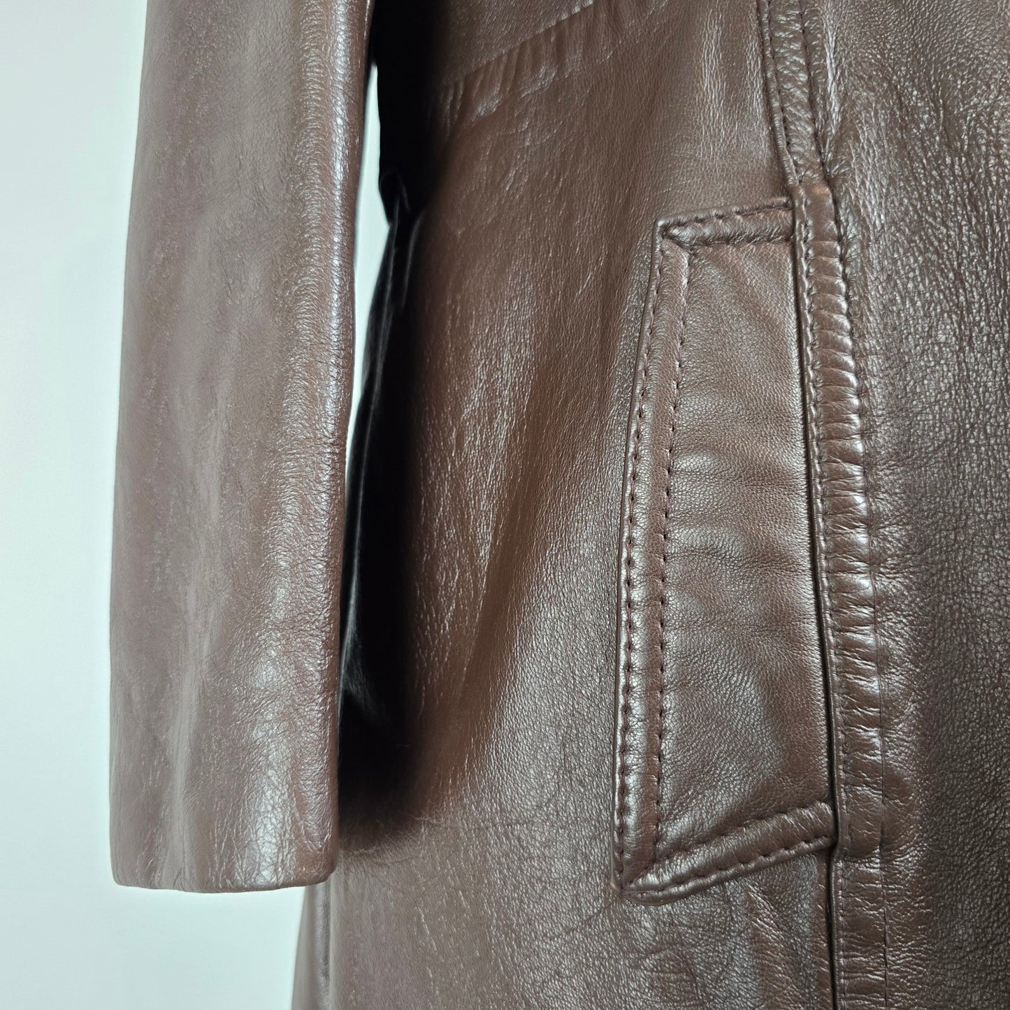 Vintage Sears  Brown Leather Jacket Size M/L