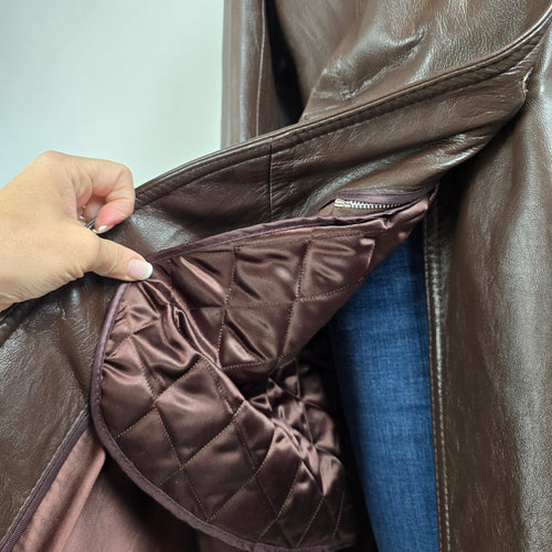 Vintage Sears  Brown Leather Jacket Size M/L