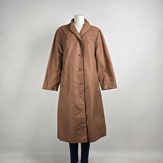 Vintage Brown Button Up Light Jacket Size L/XL