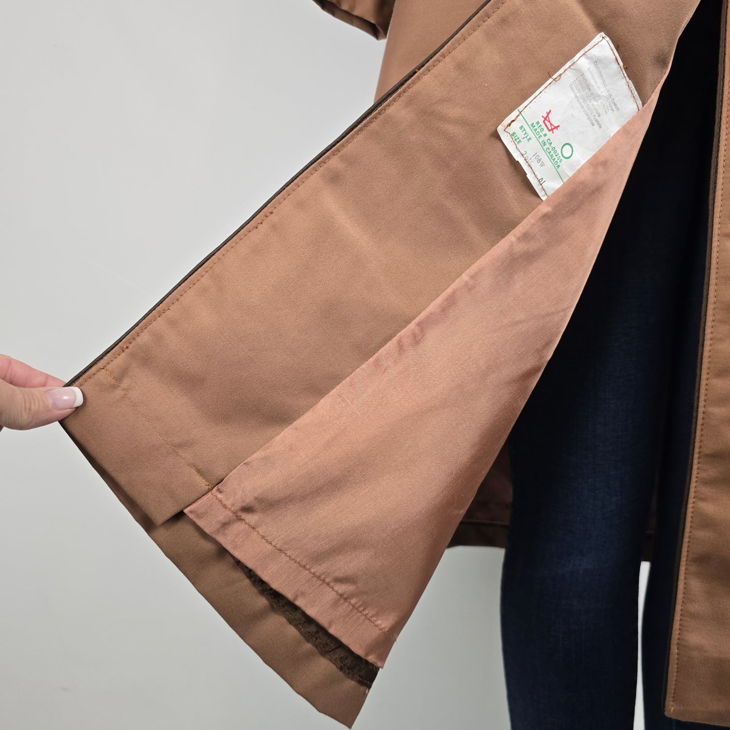 Vintage Brown Button Up Light Jacket Size L/XL
