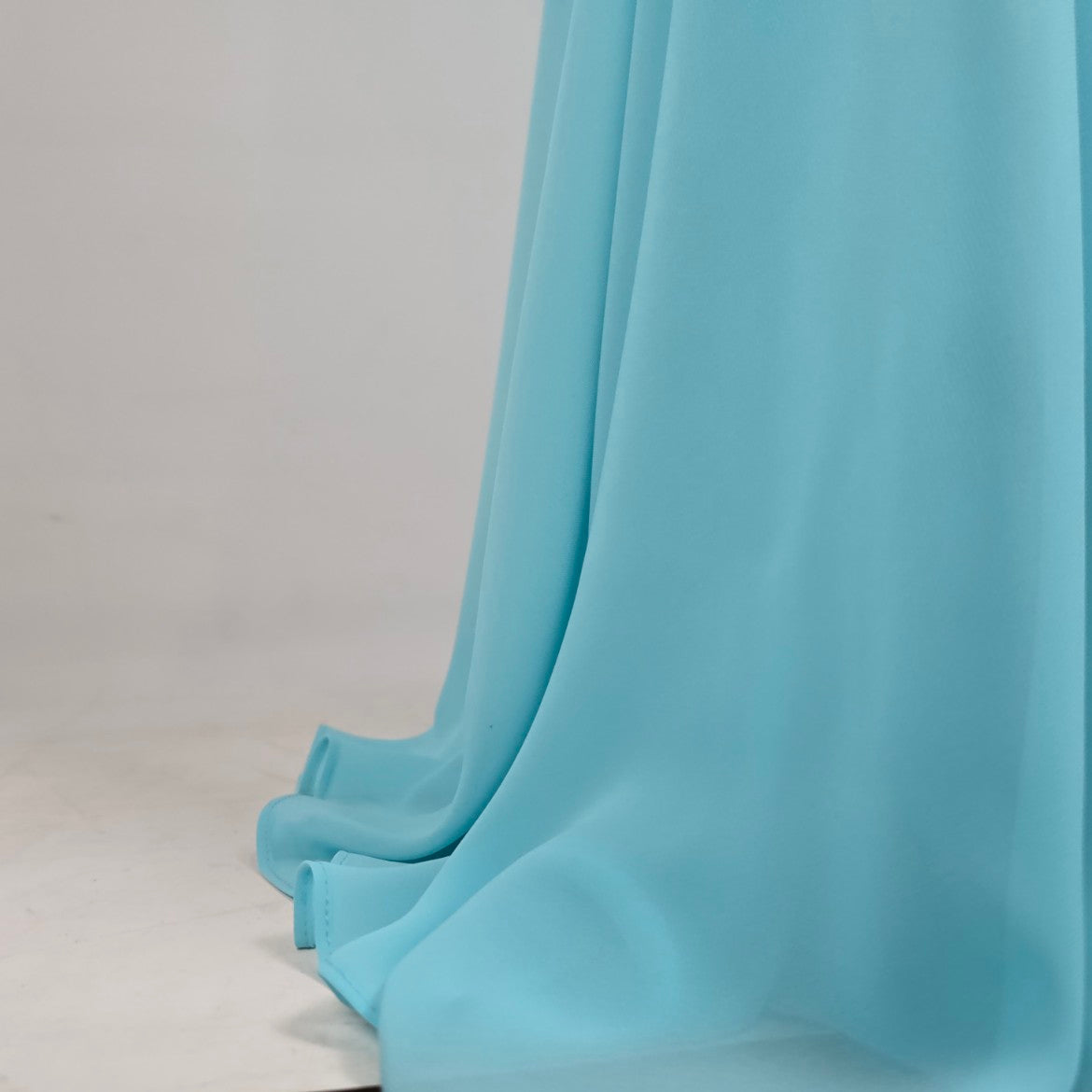 Gather & Gown Blue Long Flowey Sleeve Wrap Gown Size 28 Style Faith