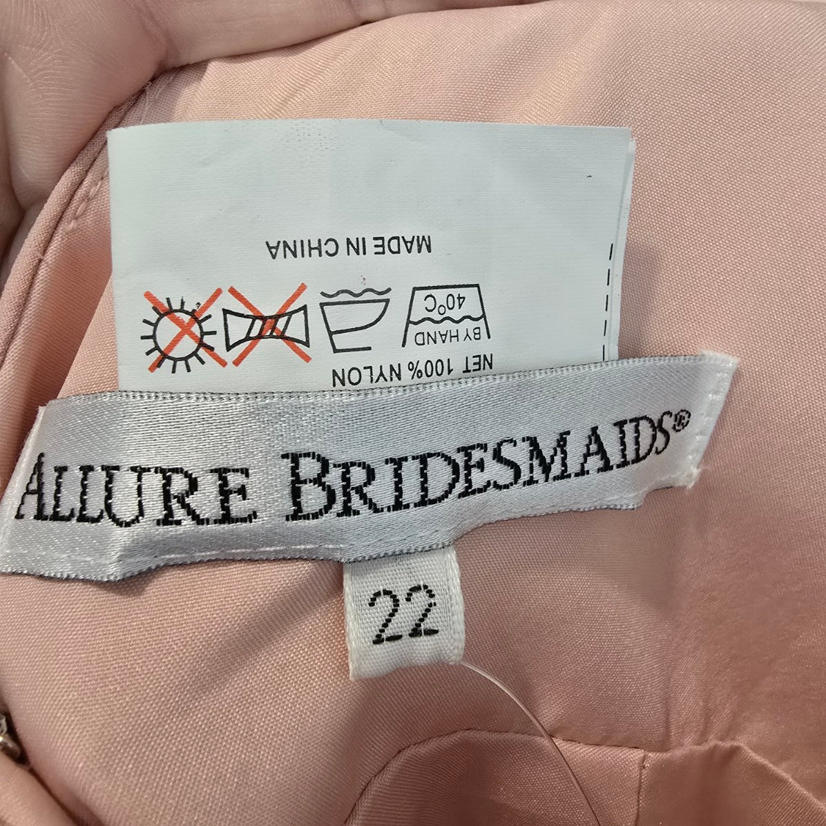 Alure Bridesmaids Pink Long Event Gown Size 22