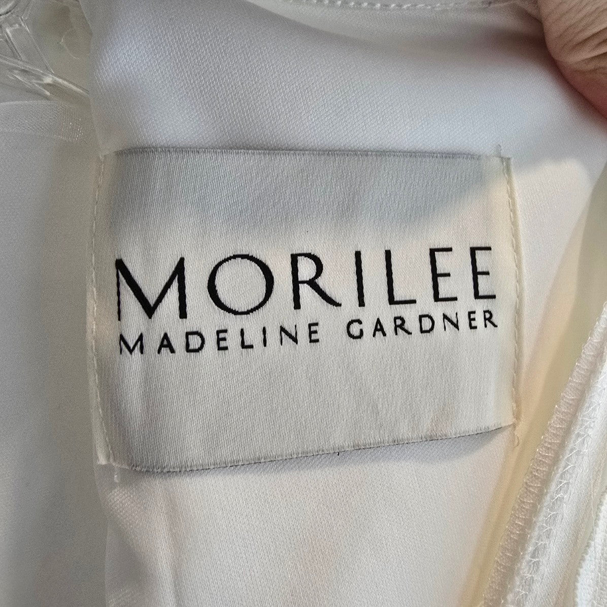 Mori Lee Ivory HIgh Neck Modest Wedding Dress Size 8 Style 30169