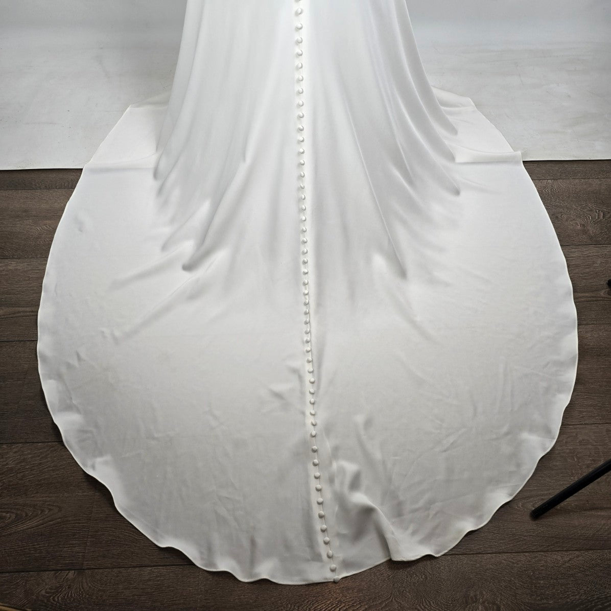 Mori Lee Ivory HIgh Neck Modest Wedding Dress Size 8 Style 30169